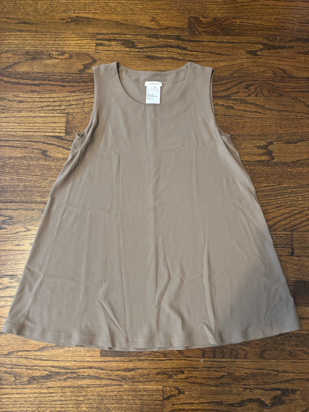 NWOT Lafayette 148 New York Matte Jersey Relaxed Scoop Neck Tank